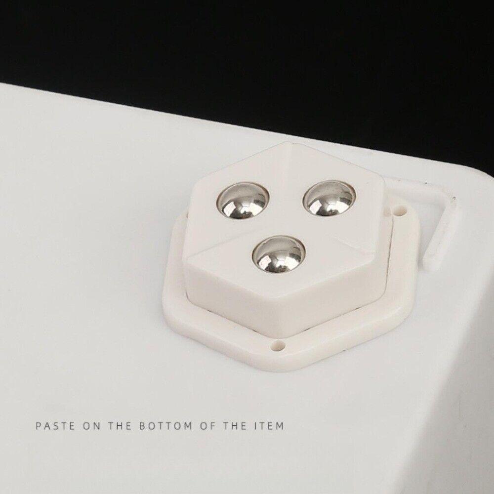 4 Pcs Pentagon Mini Caster Wheels