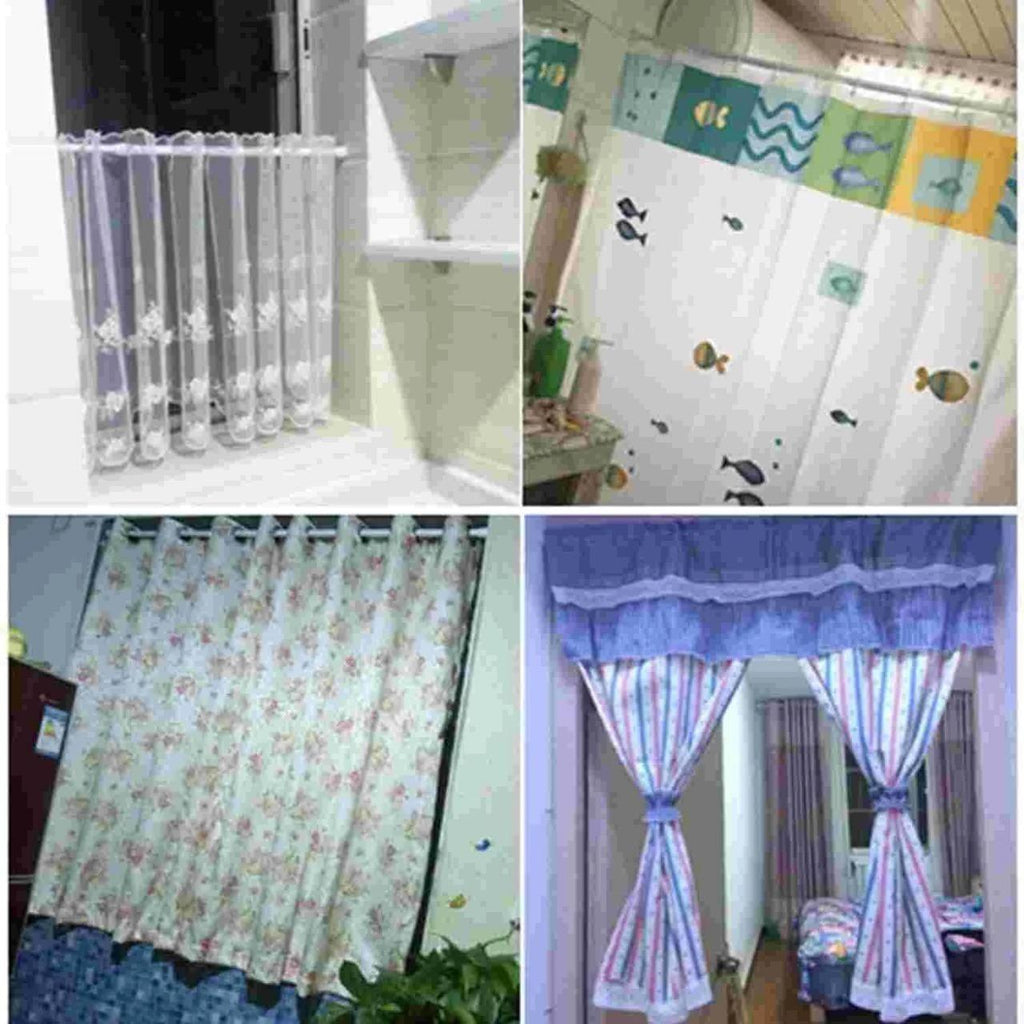 Adjustable Tension Rod – Drill-Free Curtain & Clothes Drying Rod (Up to 9 Feet)