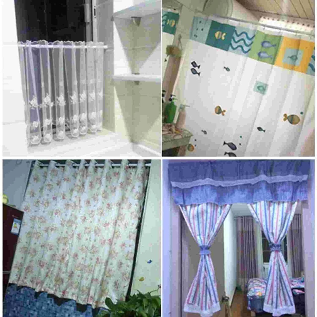 Adjustable Tension Rod – Drill-Free Curtain & Clothes Drying Rod (Up to 9 Feet)