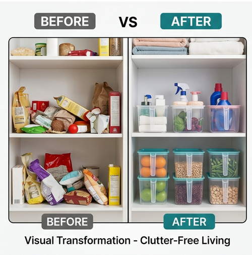 Buy 3 Get 3 FREE Kitchen Storage Basket Set | Unbreakable Multipurpose Organizers (Pack of 6)