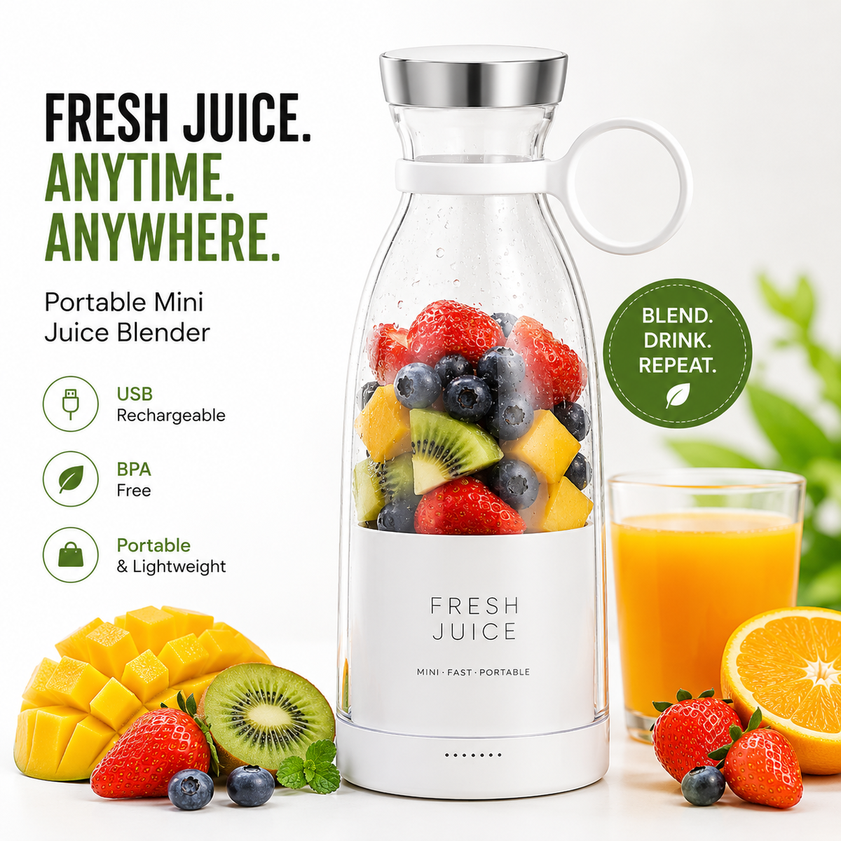 FreshBlend™ Portable Mini Juice Blender