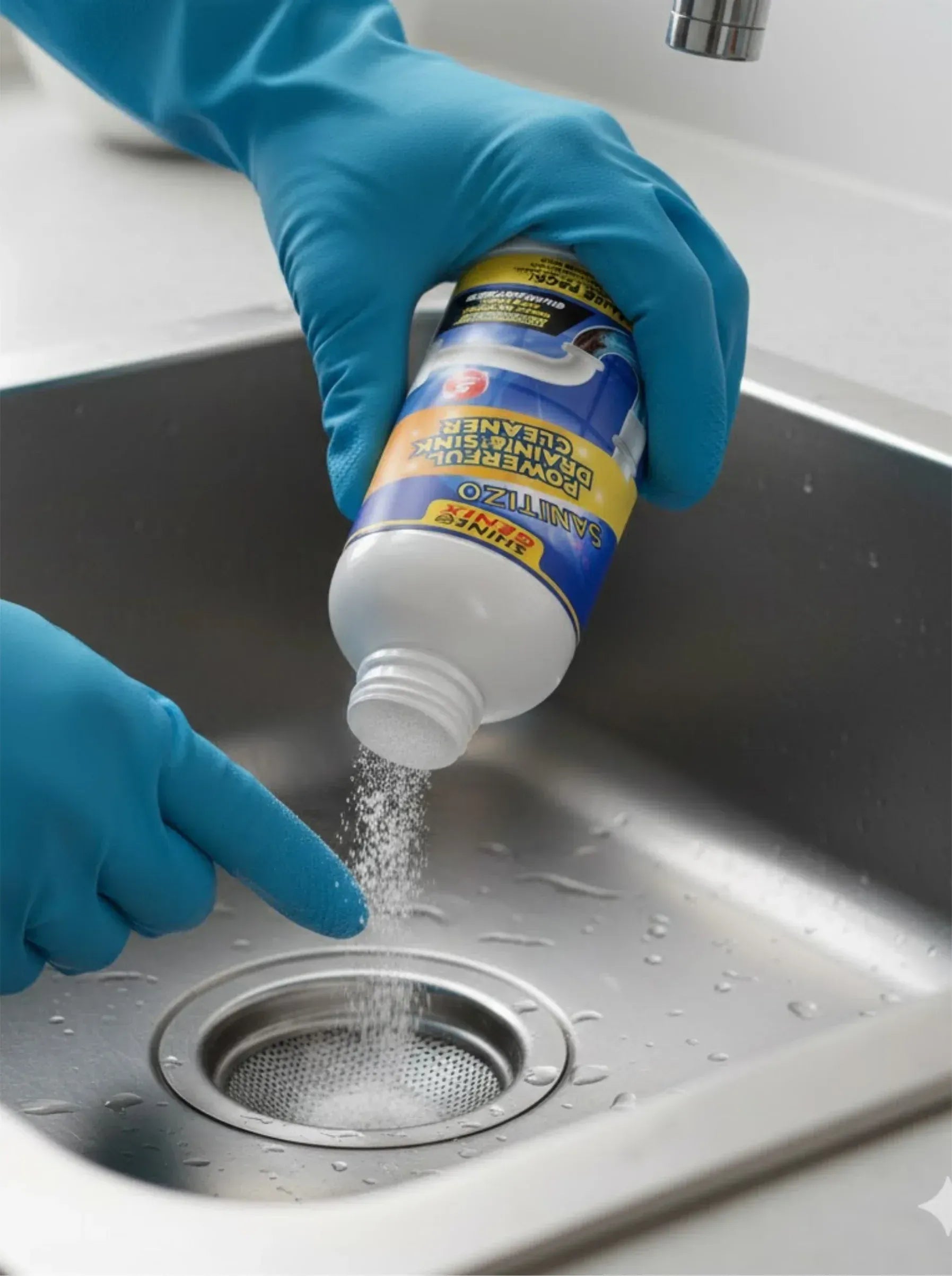 PowerDrain™ Fast-Acting Drain & Sink Cleaner – Clears Hair, Grease & Tough Clogs (Pack of 4)