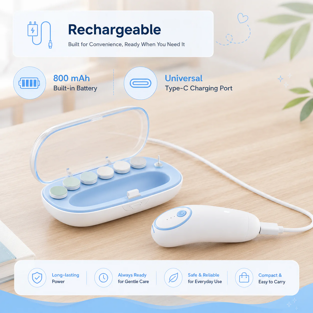 Smart Baby Nail Trimmer Kit | Safe & Painless Nail Care for Newborns & Toddlers