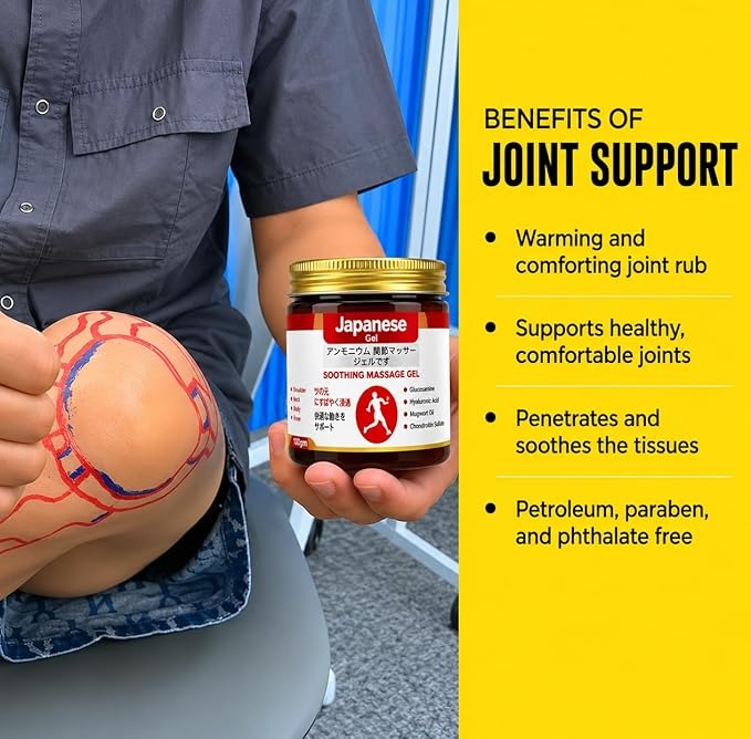 Japanese Pain Relief Gel (Pack of 2) | Fast Relief for Back, Neck, Knee & Joint Pain | Soothing Herbal Formula for Everyday Comfort