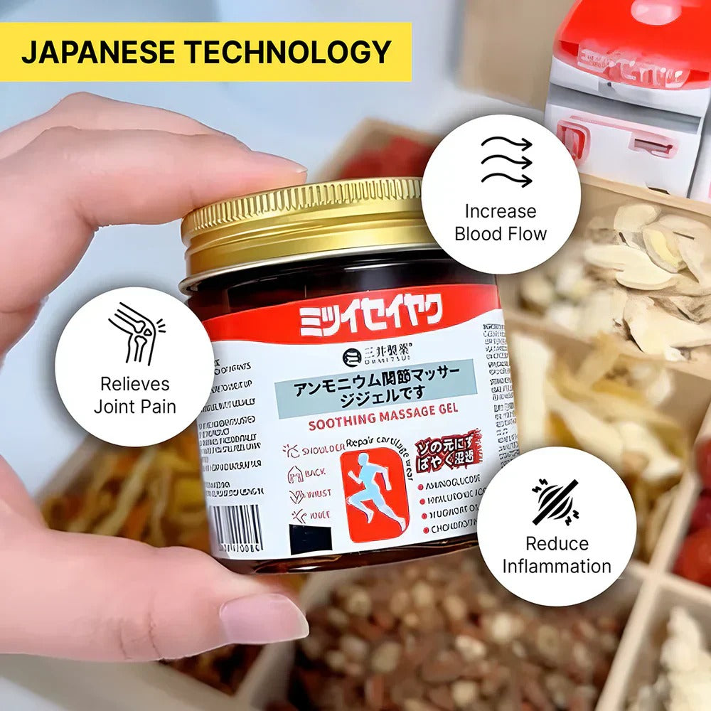 Japanese Pain Relief Gel (Pack of 2) | Fast Relief for Back, Neck, Knee & Joint Pain | Soothing Herbal Formula for Everyday Comfort